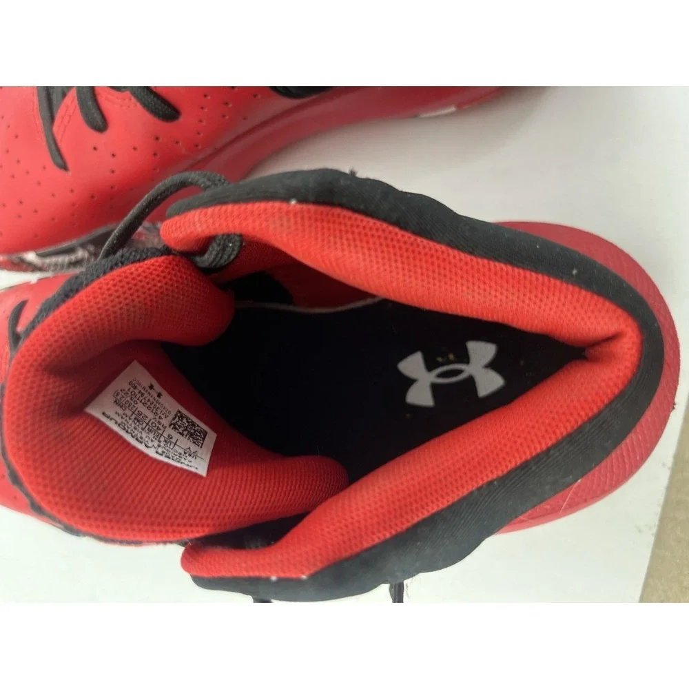 Under Armour Basketball Shoes 3024791 Red Black Youth 7Y Men's 6 EU 40